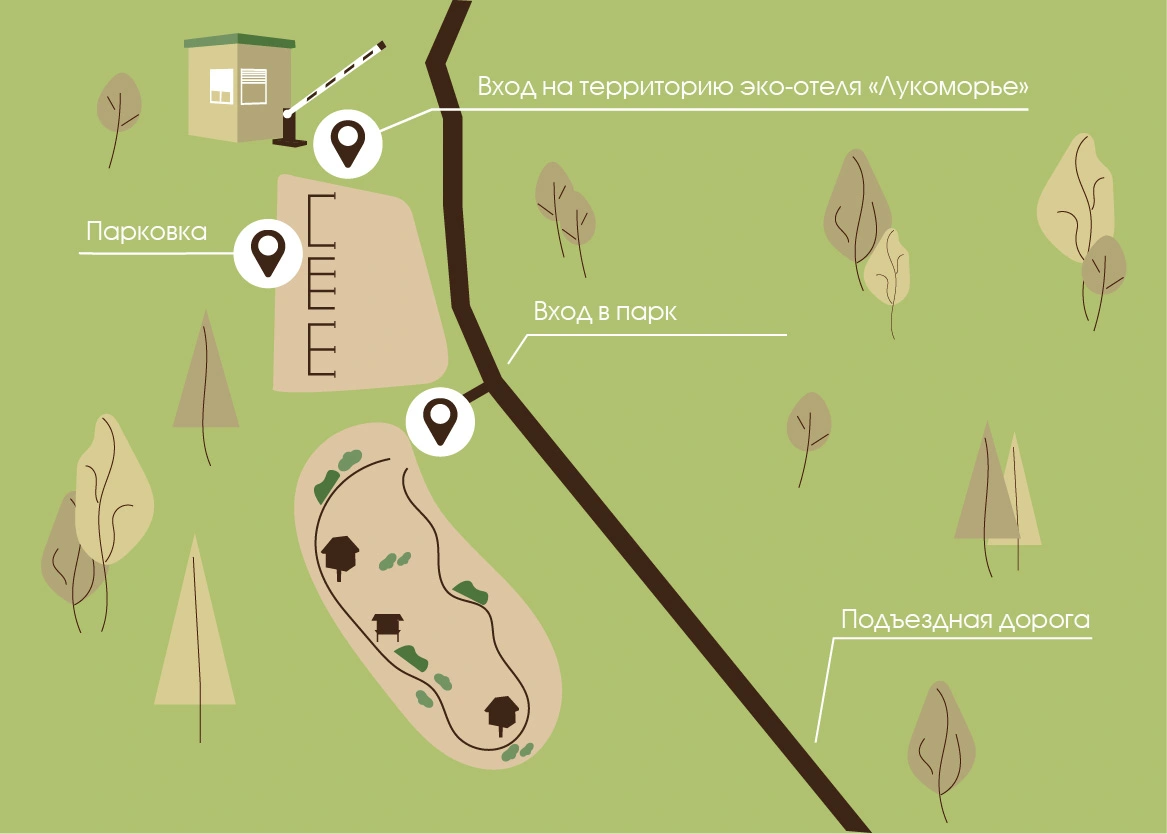 Карта пушкинского парка